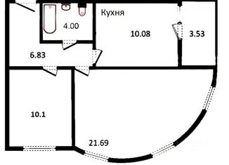 Продажа 2-комнатной квартиры, 52.5 м2, село Усады, Счастливая улица, 6