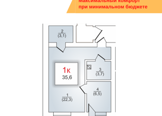 Продаю 1-ком. квартиру, 33 м2, посёлок Прудный, Окружная улица, 10В