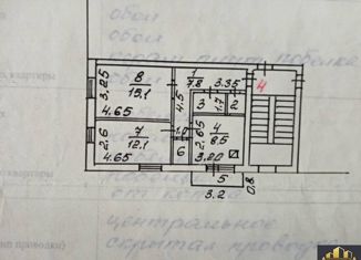 Продам 2-ком. квартиру, 50.6 м2, станица Ессентукская, улица Павлова, 3