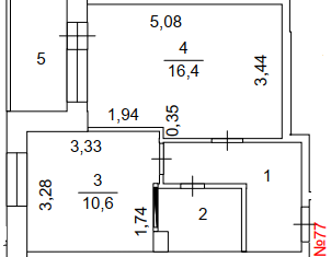 Продаю однокомнатную квартиру, 38.59 м2, Снежинск, улица Строителей, 1А