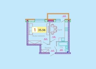 Продам однокомнатную квартиру, 35.2 м2, Архангельск, улица Гайдара, 57, Октябрьский округ