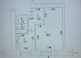 1-комнатная квартира на продажу, 32 м2, Сибай, проспект Горняков, 12