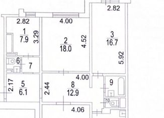 Продажа 3-комнатной квартиры, 103.7 м2, Москва, улица Наташи Ковшовой, 29, метро Озёрная