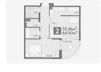 Продается 1-комнатная квартира, 64 м2, Пенза, улица Генерала Глазунова, 10, Октябрьский район