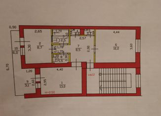 Продам 2-ком. квартиру, 51.5 м2, Приморско-Ахтарск, улица Комиссара Шевченко, 101К3