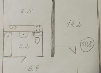Продам однокомнатную квартиру, 30.8 м2, городской посёлок Янино-1, улица Военный Городок, 52
