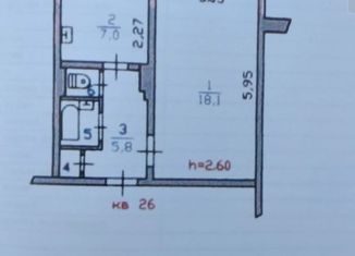 Продам однокомнатную квартиру, 35.8 м2, Каменногорск, улица Бумажников, 26