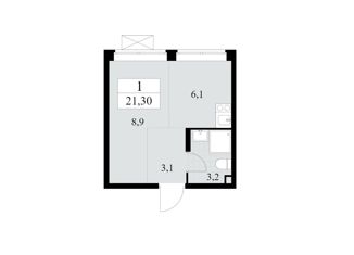 Продажа квартиры студии, 21 м2, поселение Сосенское, ЖК Прокшино, жилой комплекс Прокшино, 4к5