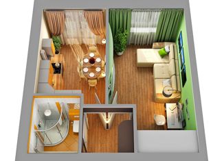 Продажа 1-комнатной квартиры, 36 м2, деревня Царёво, улица Петра Гаврилова