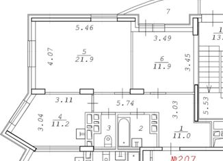 Продажа двухкомнатной квартиры, 62.92 м2, Новосибирск, микрорайон Закаменский, 11