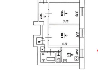 2-комнатная квартира на продажу, 64.8 м2, Москва, улица Расплетина, 9, метро Октябрьское поле