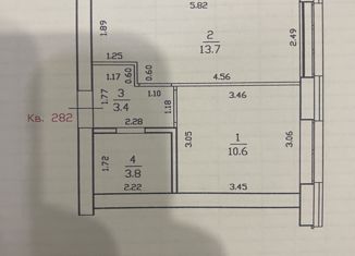 Продаю 1-комнатную квартиру, 31.5 м2, Казань, улица Мира, 64к1, ЖК Беседа