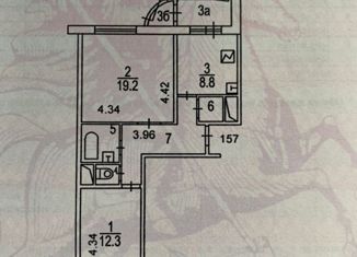 Продажа 2-комнатной квартиры, 56 м2, Москва, Молодогвардейская улица, 34, метро Молодёжная