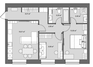 Продажа 3-комнатной квартиры, 65.2 м2, Ульяновск, проспект Туполева, 33, Заволжский район