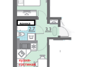 Продажа однокомнатной квартиры, 30 м2, Санкт-Петербург, Муринская дорога, 10к1, Красногвардейский район