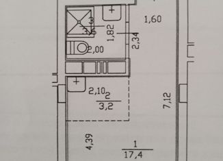 Продам квартиру студию, 24.2 м2, Нижний Новгород, Новокузнечихинская улица, 3, Советский район