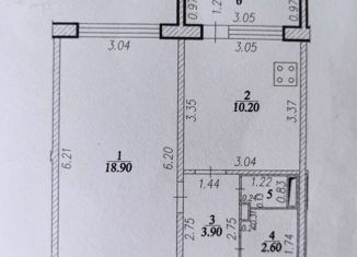 Продается 1-ком. квартира, 40.3 м2, Чувашия, Пионерская улица, 6к3