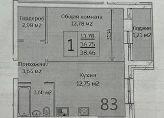 Продажа однокомнатной квартиры, 38 м2, Хабаровский край, Александровская улица, 53