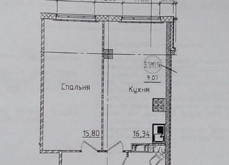 Продам однокомнатную квартиру, 40.2 м2, Мурино, улица Шоссе в Лаврики, 95