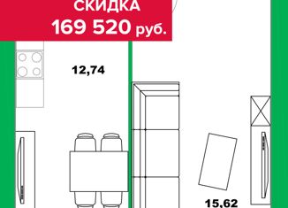 Продаю 1-комнатную квартиру, 42.4 м2, село Зубово, ЖК Зубово Лайв Гарден, улица Игоря Талькова, 5