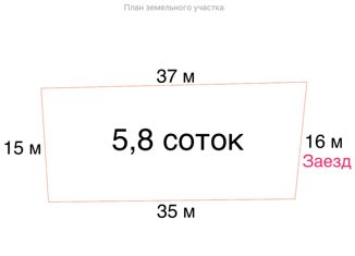 Продаю участок, 5.8 сот., село Раздольное, СТ Родник, 76