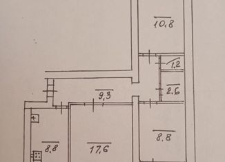 Продается трехкомнатная квартира, 59.1 м2, Саратов, Шелковичная улица, 68/82