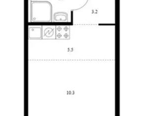 Продаю квартиру студию, 21.2 м2, Москва, жилой комплекс Эко Бунино, 15