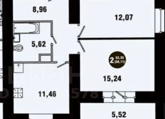 Продам двухкомнатную квартиру, 52.3 м2, Брянская область, улица Ворошилова, 35Г