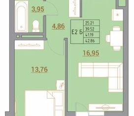 Продаю 2-ком. квартиру, 43 м2, Ростов-на-Дону, ЖК Новый Горизонт, Тибетская улица, 1В
