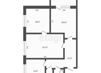 Продаю трехкомнатную квартиру, 49.4 м2, Москва, Шоссейная улица, 3, метро Печатники