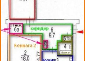 Продаю 2-комнатную квартиру, 59.7 м2, Москва, улица Бориса Галушкина, 18, метро ВДНХ