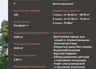 Продам 2-ком. квартиру, 72.3 м2, Владикавказ, 7-й микрорайон