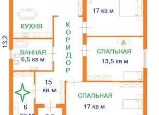 Сдам в аренду дом, 132 м2, посёлок Прохладный, Апатитовая улица, 10