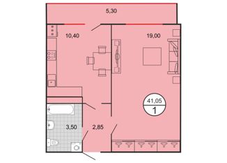 Продается 1-комнатная квартира, 35.75 м2, Ставрополь, Тюльпановая улица, 10к2, микрорайон № 29