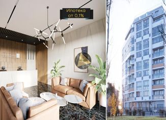 Квартира на продажу студия, 39.16 м2, Санкт-Петербург, улица Одоевского, 17, улица Одоевского