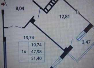 Продаю 1-комнатную квартиру, 51.4 м2, Самара, улица Алексея Толстого, 70, Самарский район