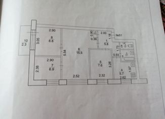 Продажа четырехкомнатной квартиры, 54.8 м2, Учалы, улица Ахметгалина, 9