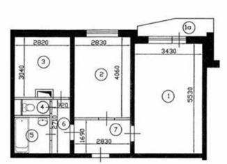 Продается 2-комнатная квартира, 51.1 м2, Москва, улица Маршала Голованова, 18, район Марьино