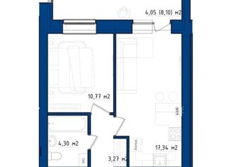 1-ком. квартира на продажу, 39.73 м2, Аксай, улица Строителей, 10/6к6