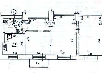 Трехкомнатная квартира на продажу, 61.7 м2, Самара, Галактионовская улица, 102А, Ленинский район