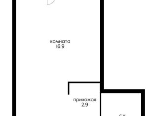 Продается квартира студия, 25 м2, Краснодар, ЖК Парк Победы, улица Героя Пешкова, 14к3