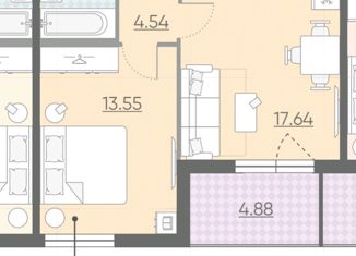 Продается 2-комнатная квартира, 44 м2, Санкт-Петербург, набережная Миклухо-Маклая, 1к1, ЖК Морская Набережная