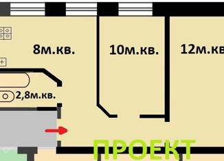 Двухкомнатная квартира на продажу, 37 м2, Нижегородская область, улица Академика Павлова, 19