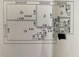 Продам 3-ком. квартиру, 48 м2, Казань, улица Химиков, 61, Московский район