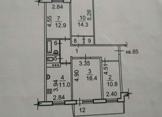 Продам 4-ком. квартиру, 85 м2, Владивосток, Русская улица, 57Л, Советский район