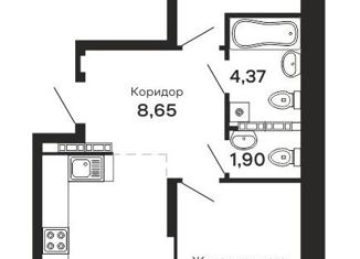 Продаю двухкомнатную квартиру, 65.5 м2, Екатеринбург, Академический район, улица Рябинина