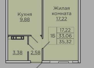 Продам 1-комнатную квартиру, 35.32 м2, Новочебоксарск, ЖК Речной Бульвар