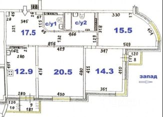 Трехкомнатная квартира на продажу, 89 м2, Екатеринбург, улица Вилонова, 18, улица Вилонова