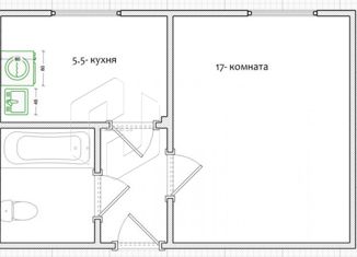 Продаю однокомнатную квартиру, 30 м2, Рузаевка, улица Тухачевского, 8