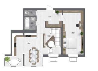 Продается 2-ком. квартира, 69.65 м2, село Новая Усмань, улица Ленина, 312А